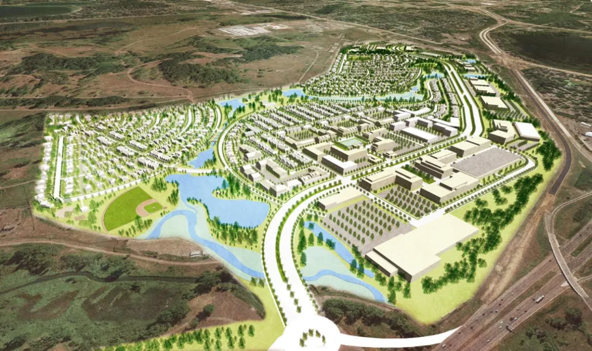 A model of what the final Rice Creek Commons development could look like.